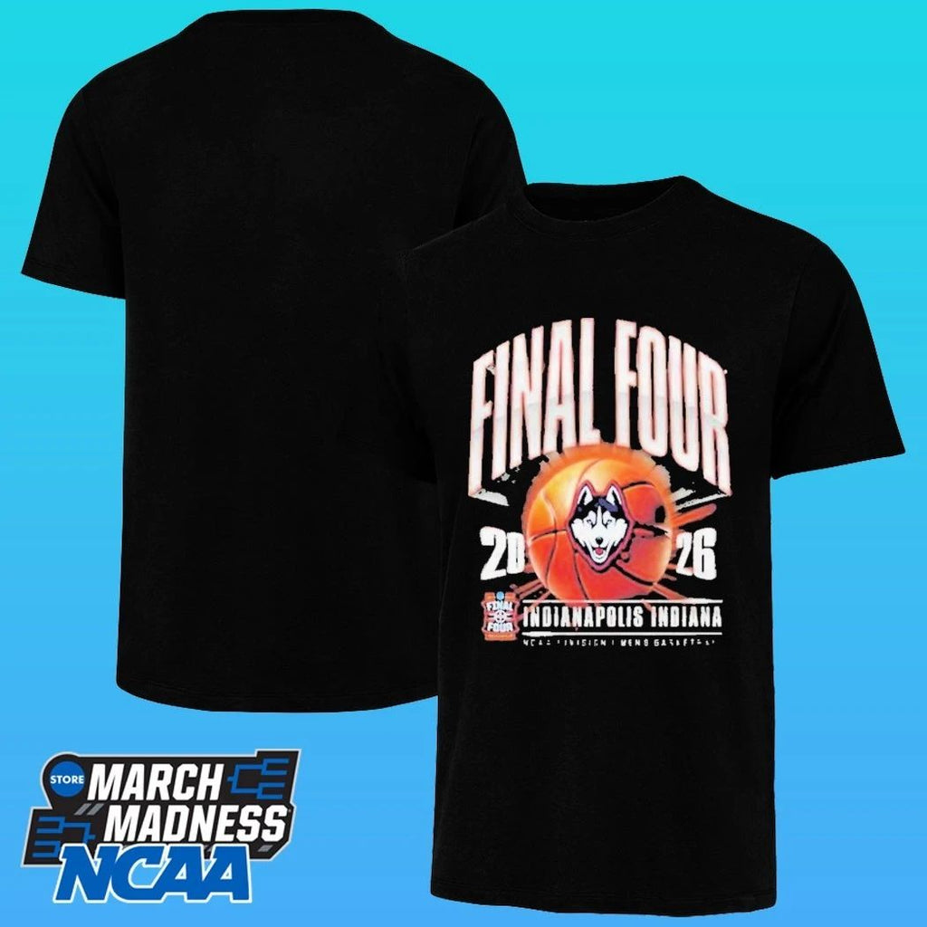 Uconn Huskies Men’s Basketball 2026 Ncaa D1 Tournament Final Four Indiana Shirt