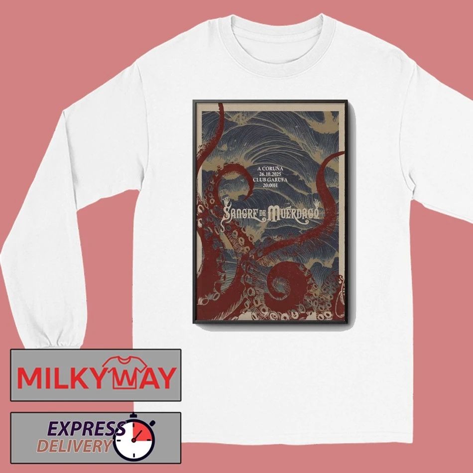 Sangre de Muérdago A Coruña Spain Tour On Oct 26 2025 Poster shirt