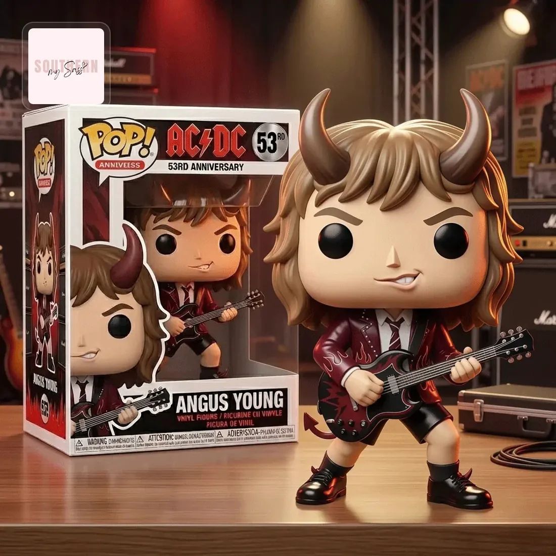 AC/DC Angus Young 53rd Anniversary Pop Figure Doll