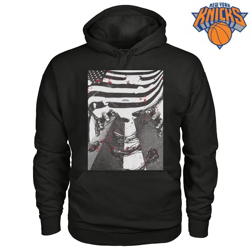 Do Not Trust Them Anti Government Bleeding American Flag Dark Art Shirt