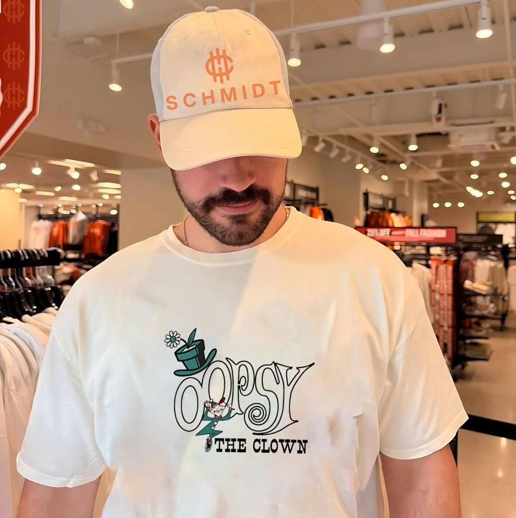 Oopsy the clown graphic shirt