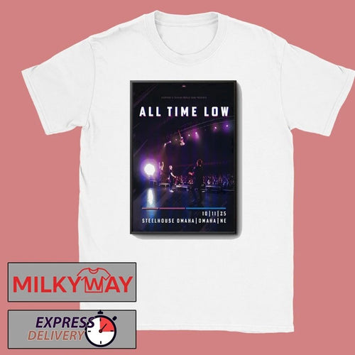 All Time Low Oct 11 2025 Steelhouse Omaha NE Poster shirt