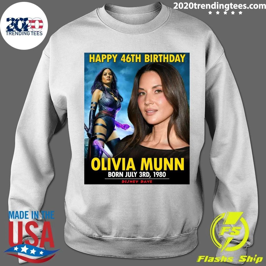 Happy 46th Birthday Olivia Munn Shirt