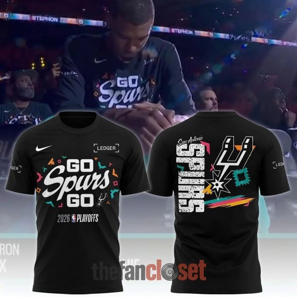San Antonio Spurs Stadium 2026 Playoff 2 Side Shirt