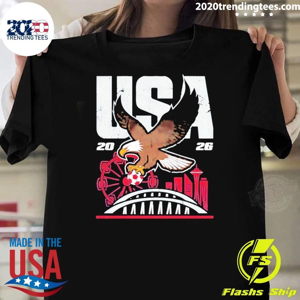 USA Road to Glory Seattle 2026 Eagle Space Needle Shirt