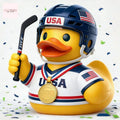 USA Men Hockey Olympic Gold Rubber Duck