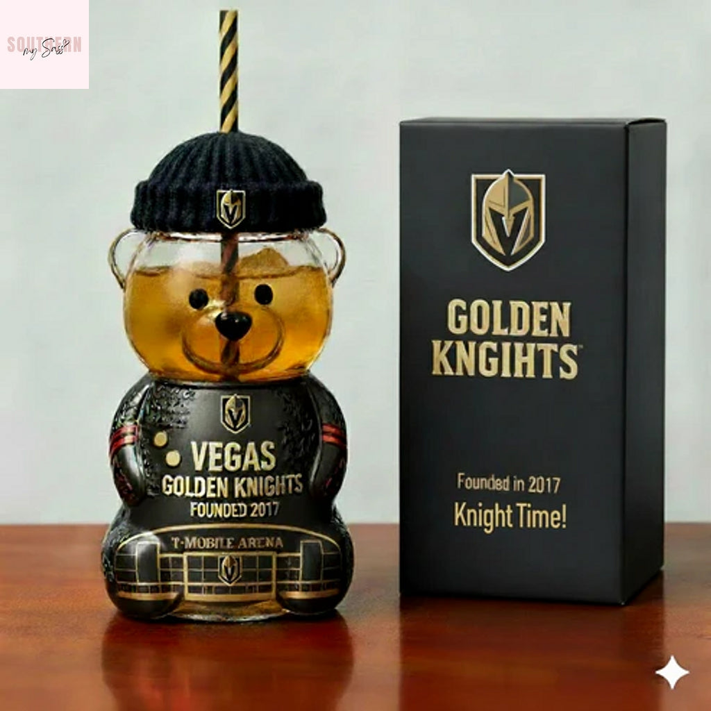 Vegas Golden Knights Founded 2017 Bear Glass Cup